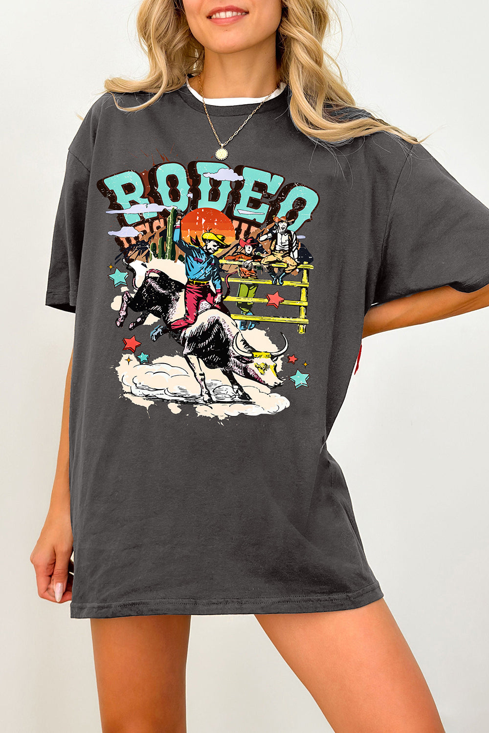 Rodeo Western Cowboy Tee For Women