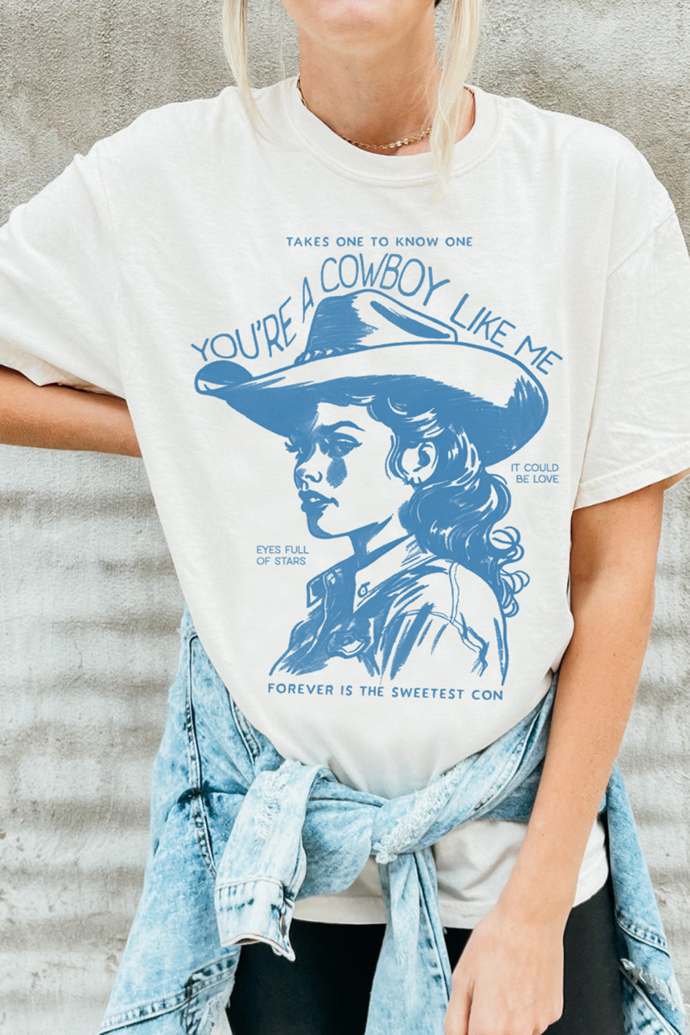 Cowboy Like Me Graphic Tee For Women