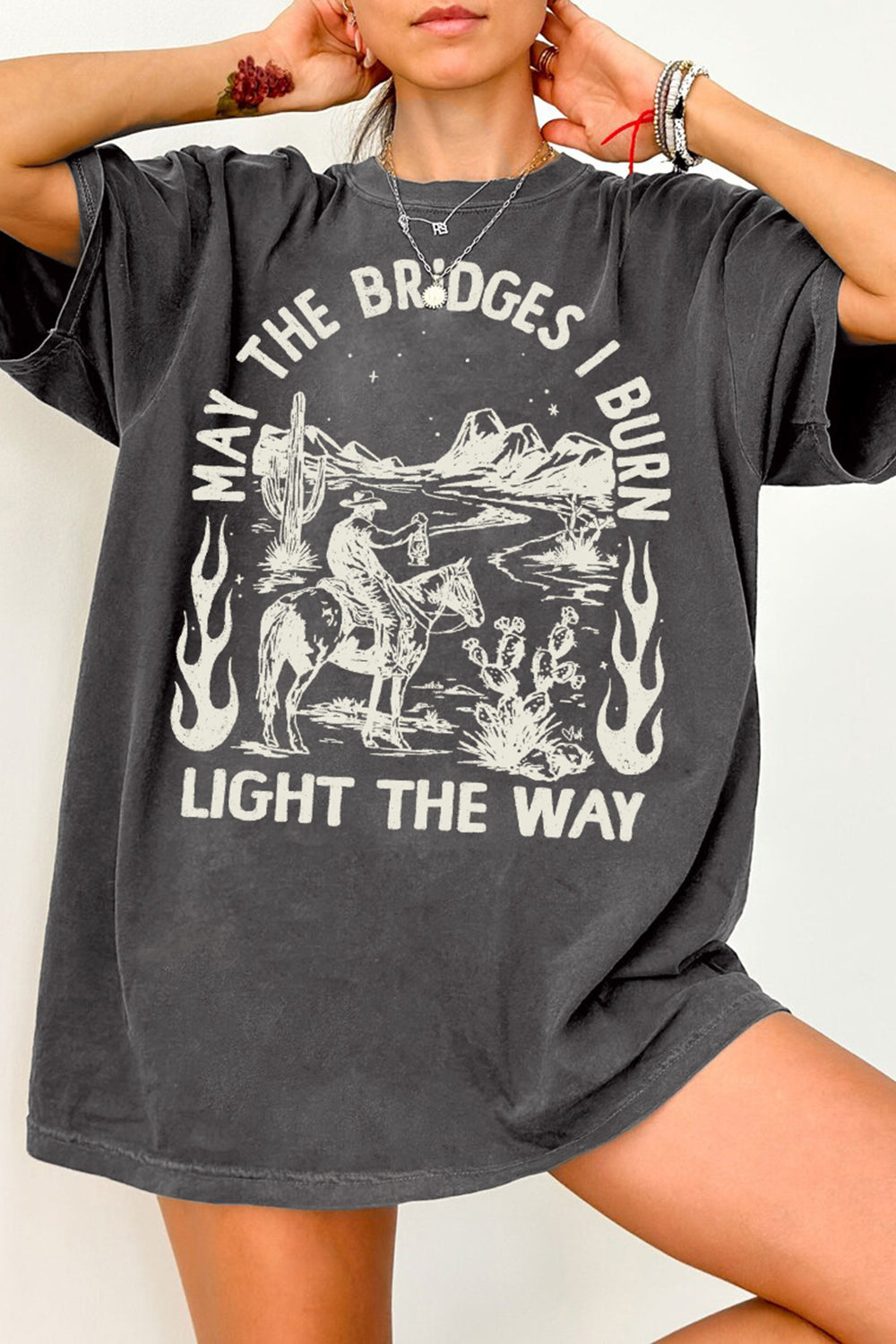 Light The Way Cowboy Tee For Women