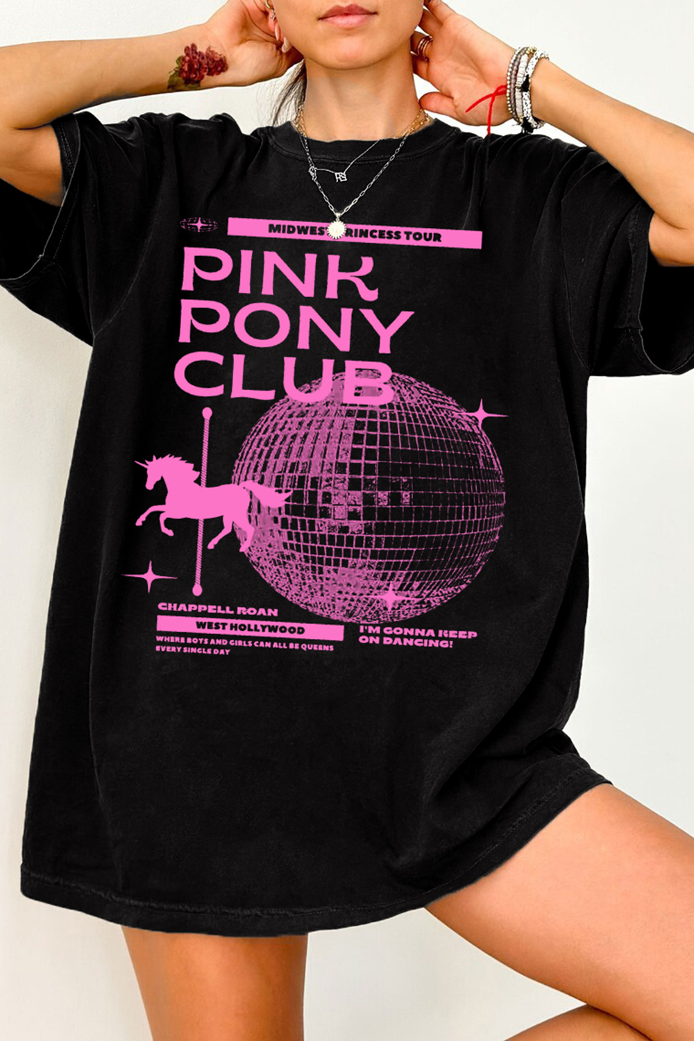 Chappell Roan Pink Pony Club LGBT Tee For Women