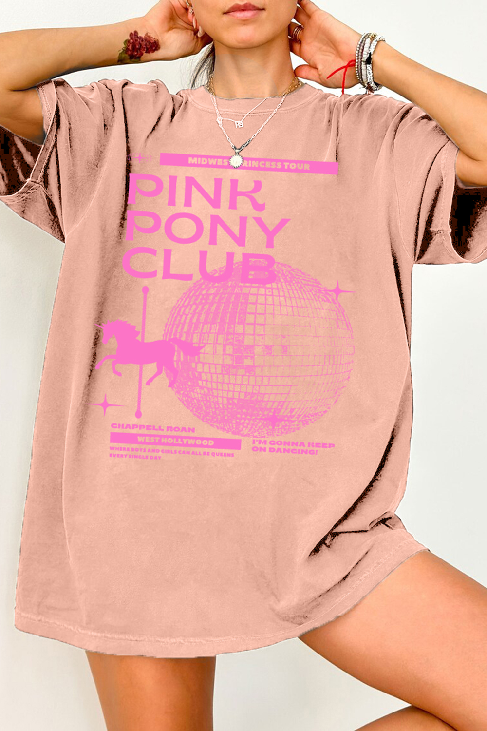 Chappell Roan Pink Pony Club LGBT Tee For Women