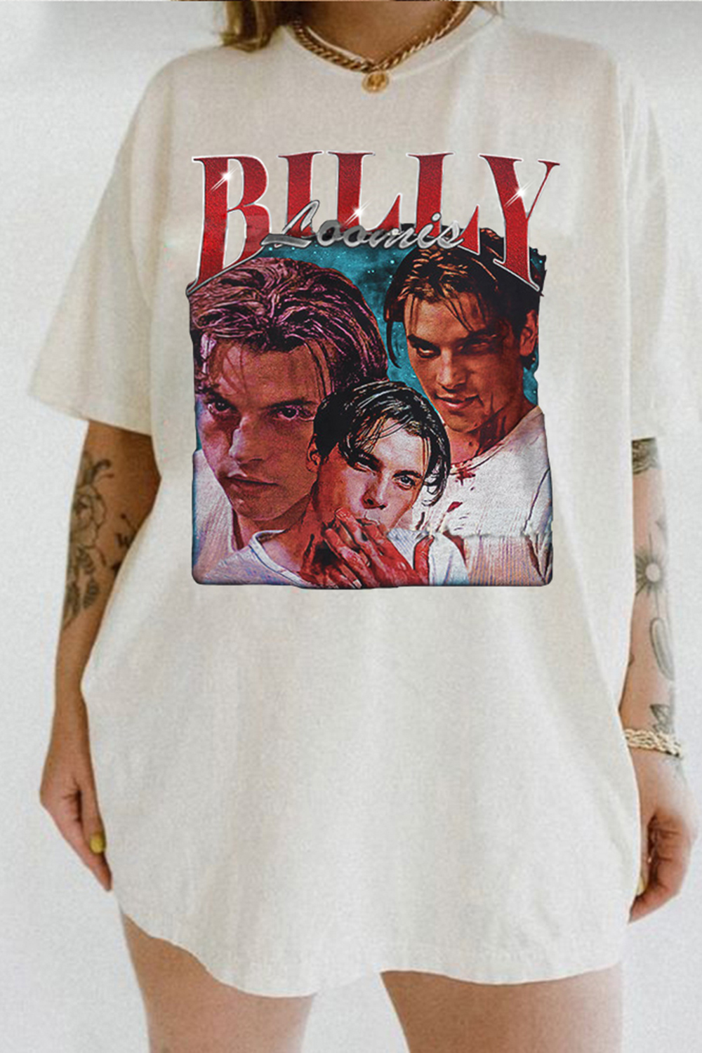 Retro Scream Billy Loomis Let's Watch Scary Movie Graphic Tee For Women