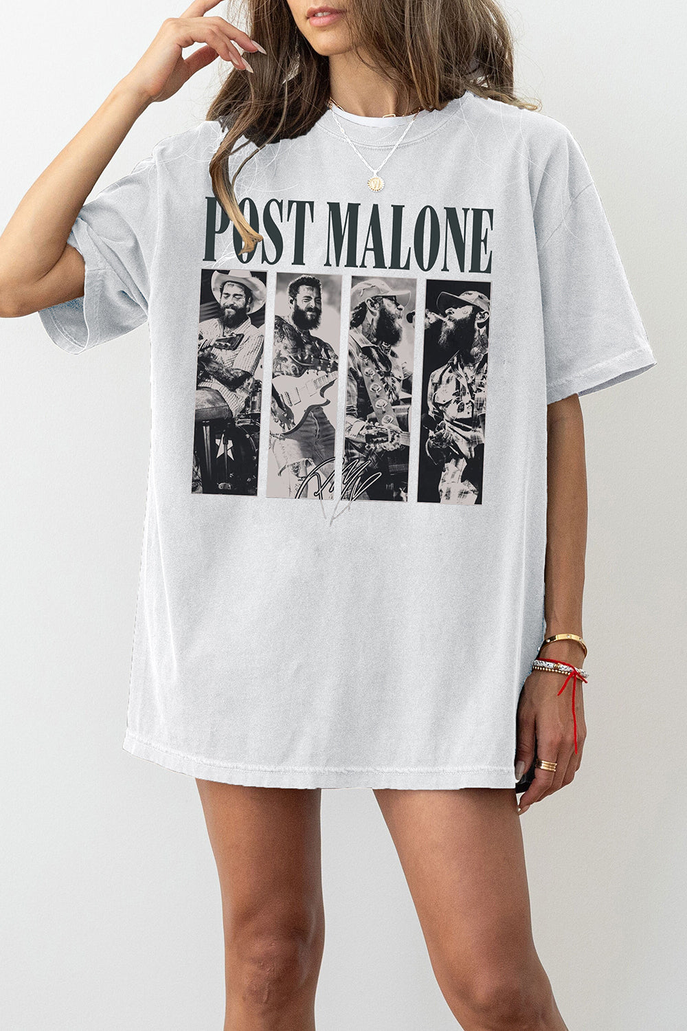 Vintage Post Malone Music The Album Graphic Tee For Women