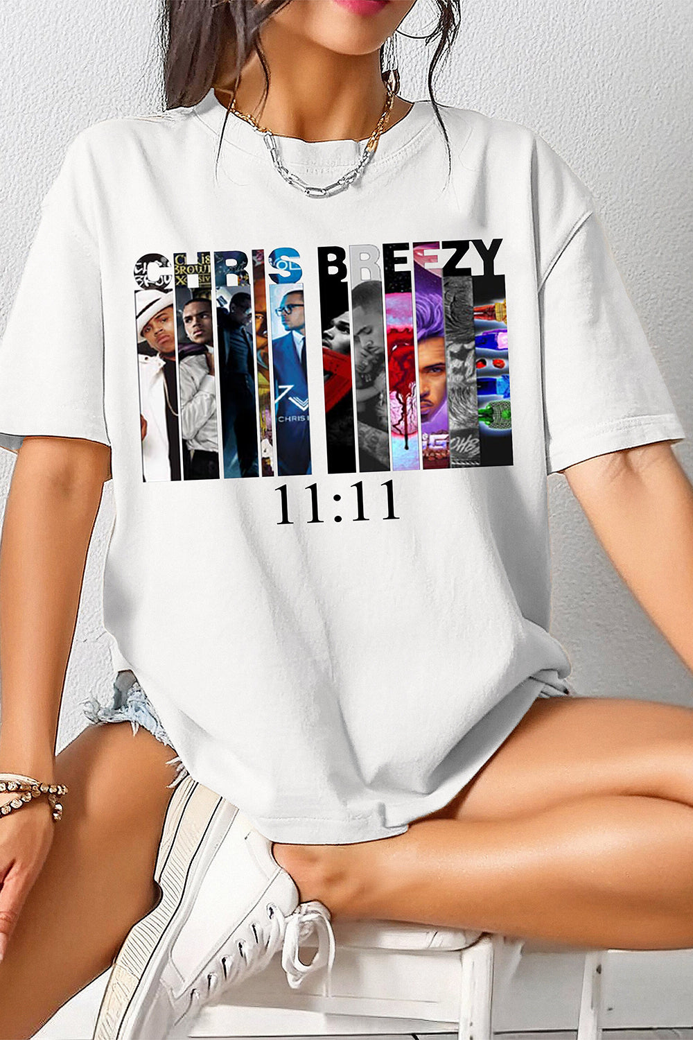 Chris Brown Albums Tee For Women