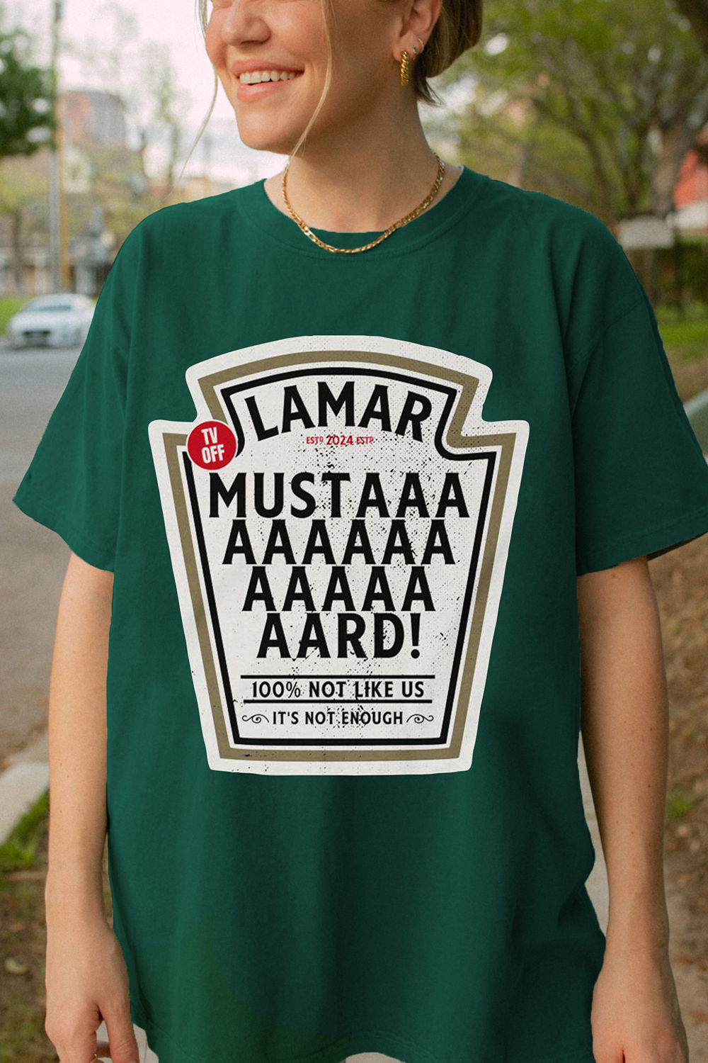 Kendrick Lamar Mustard TV Off Lyrics Tee For Women