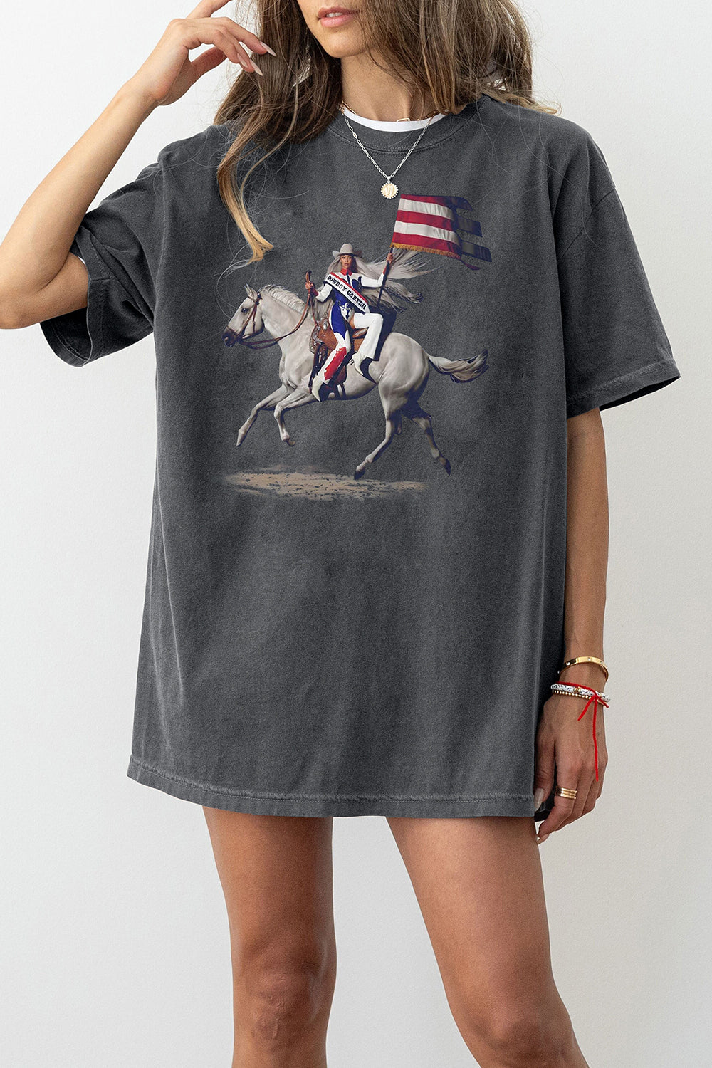 Cowboy Carter Gildan 2 Sides Beyoncee Tee For Women