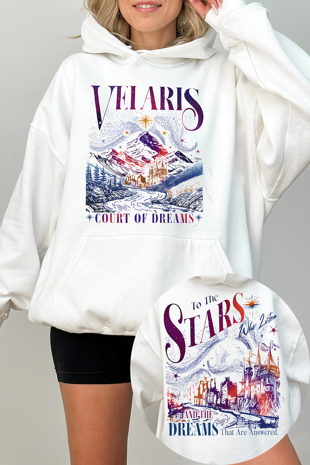 Velaris City of Starlight Fleece Hoodie For Women