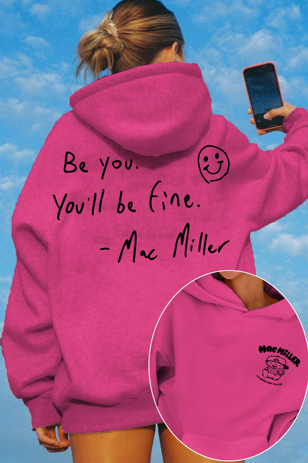 Mac Miller Be You You'll Be Fine Women's Hoodie
