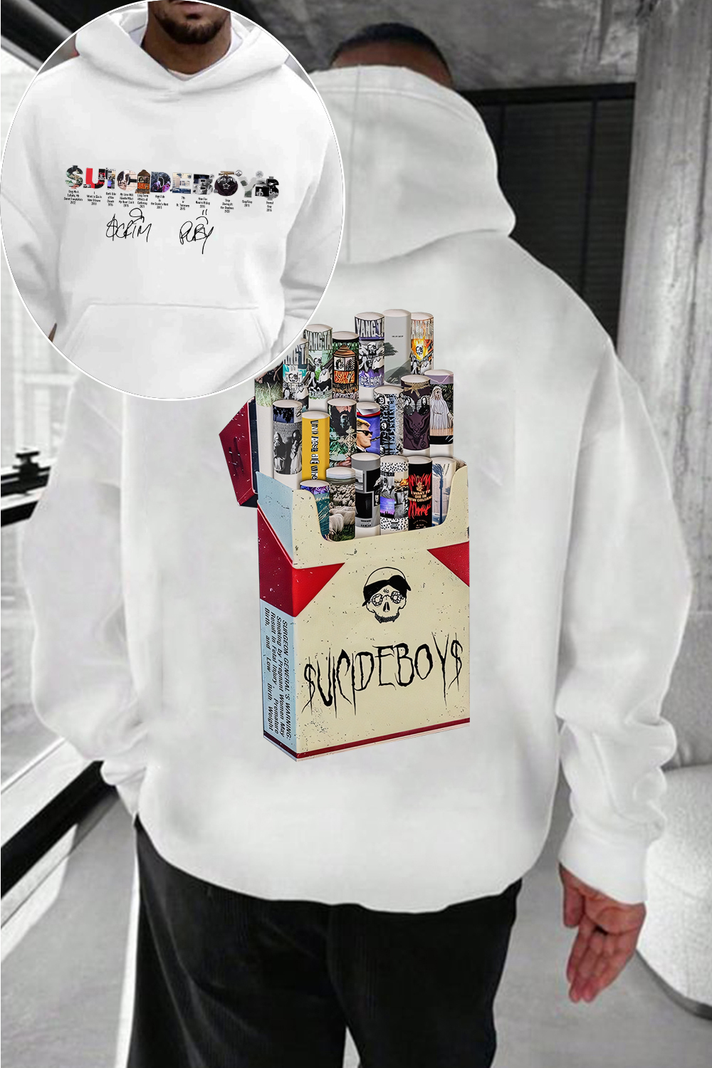 uicideboys 2-side printed personalized men's hoodie