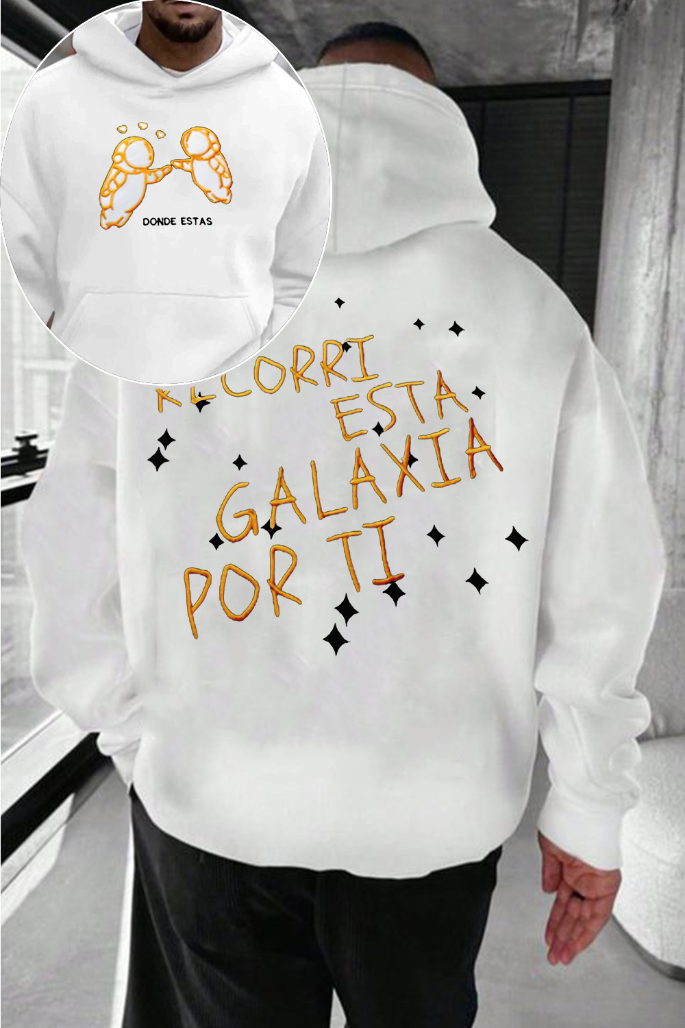 Playera Ivan Cornejo "Galaxia"men Hoodie