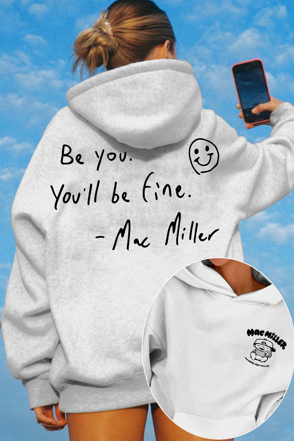 Mac Miller Be You You'll Be Fine Women's Hoodie