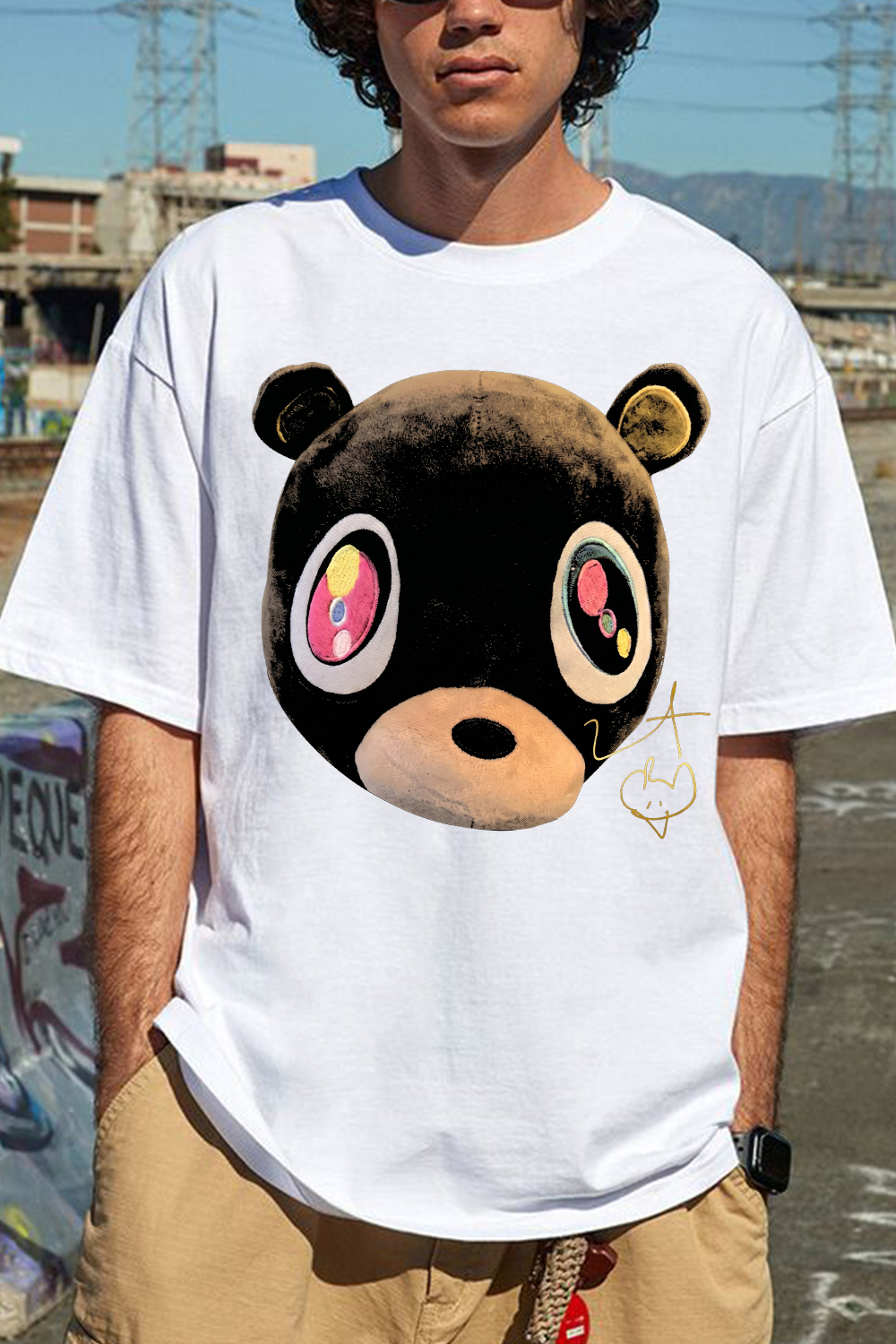 Kanye Graduation Bear Face T-Shirt