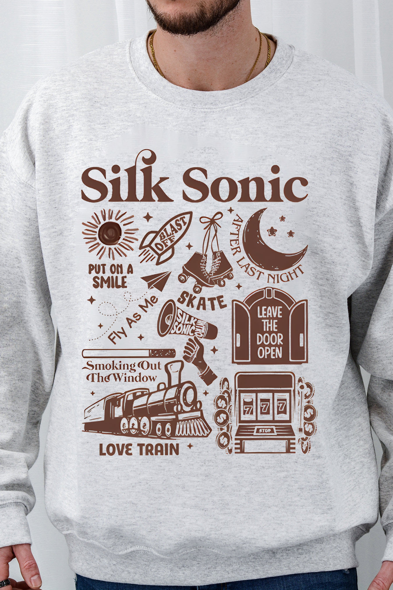 Bruno Mars An Evening with Silk Sonic Album Men Sweatshirt