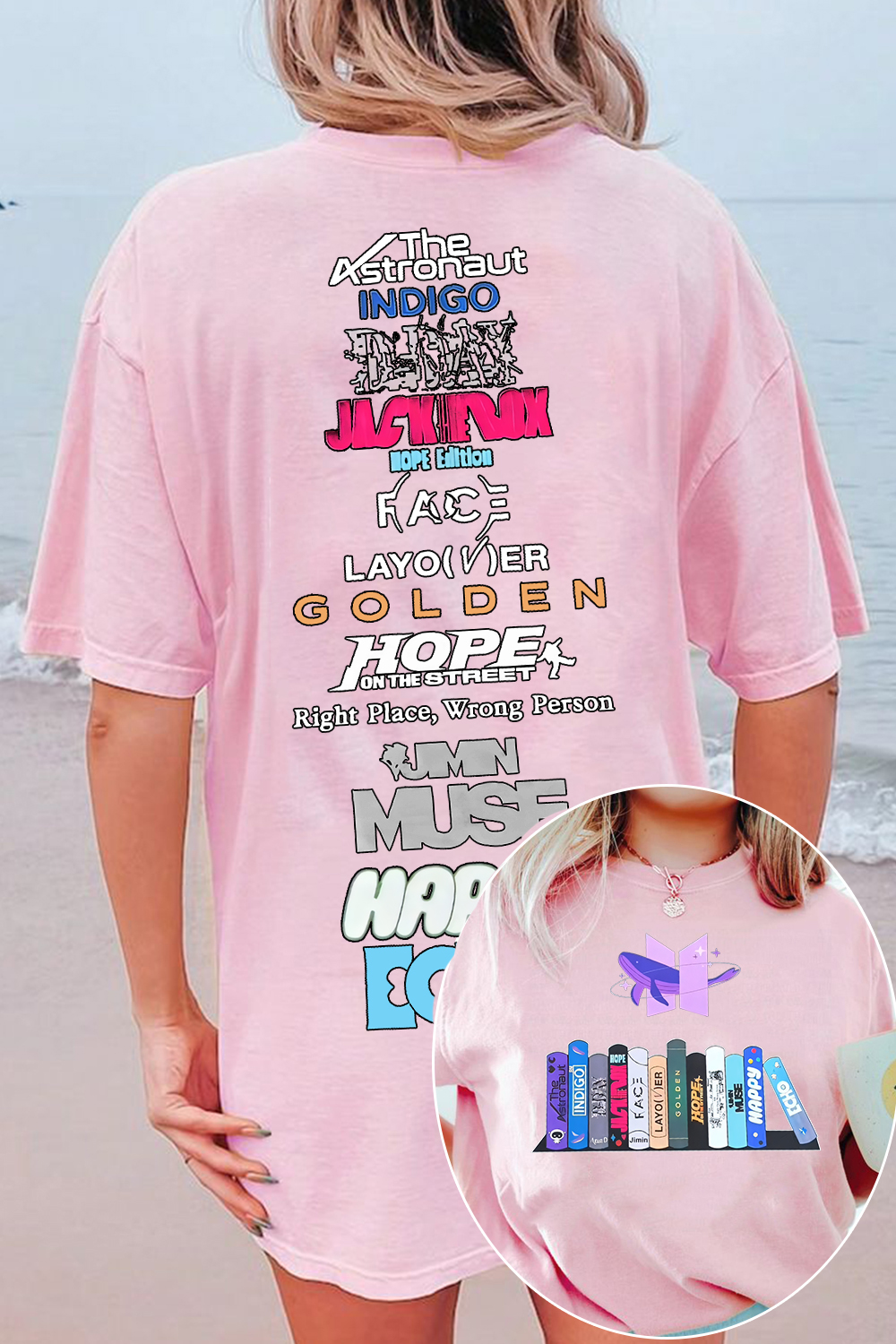 Bts 12th anniversary printed short-sleeved T-shirt