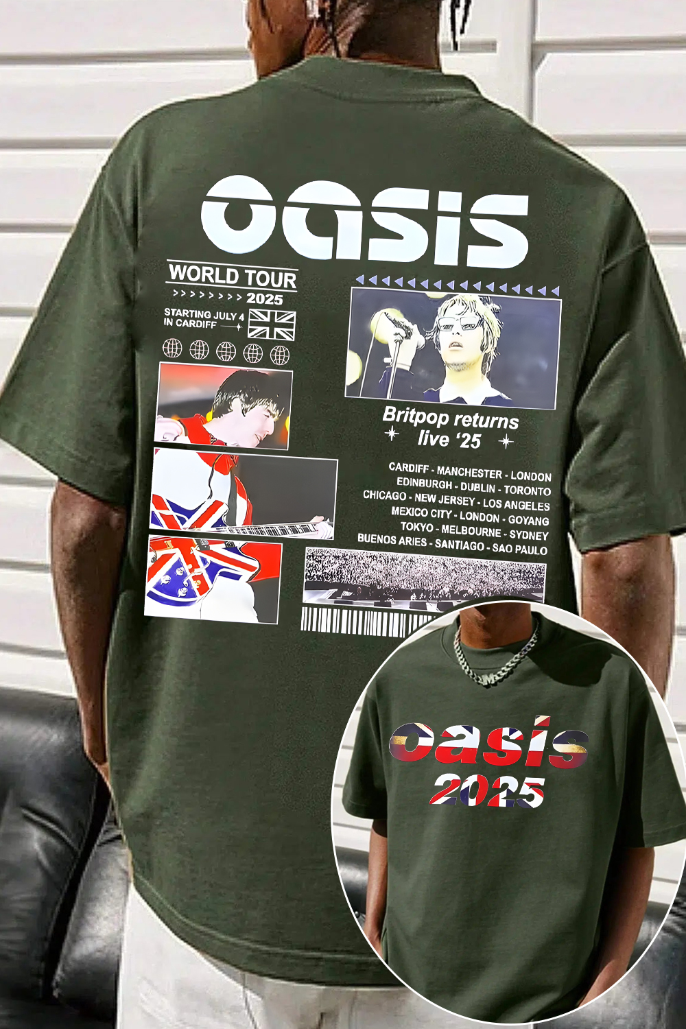 Oasis live tour tee