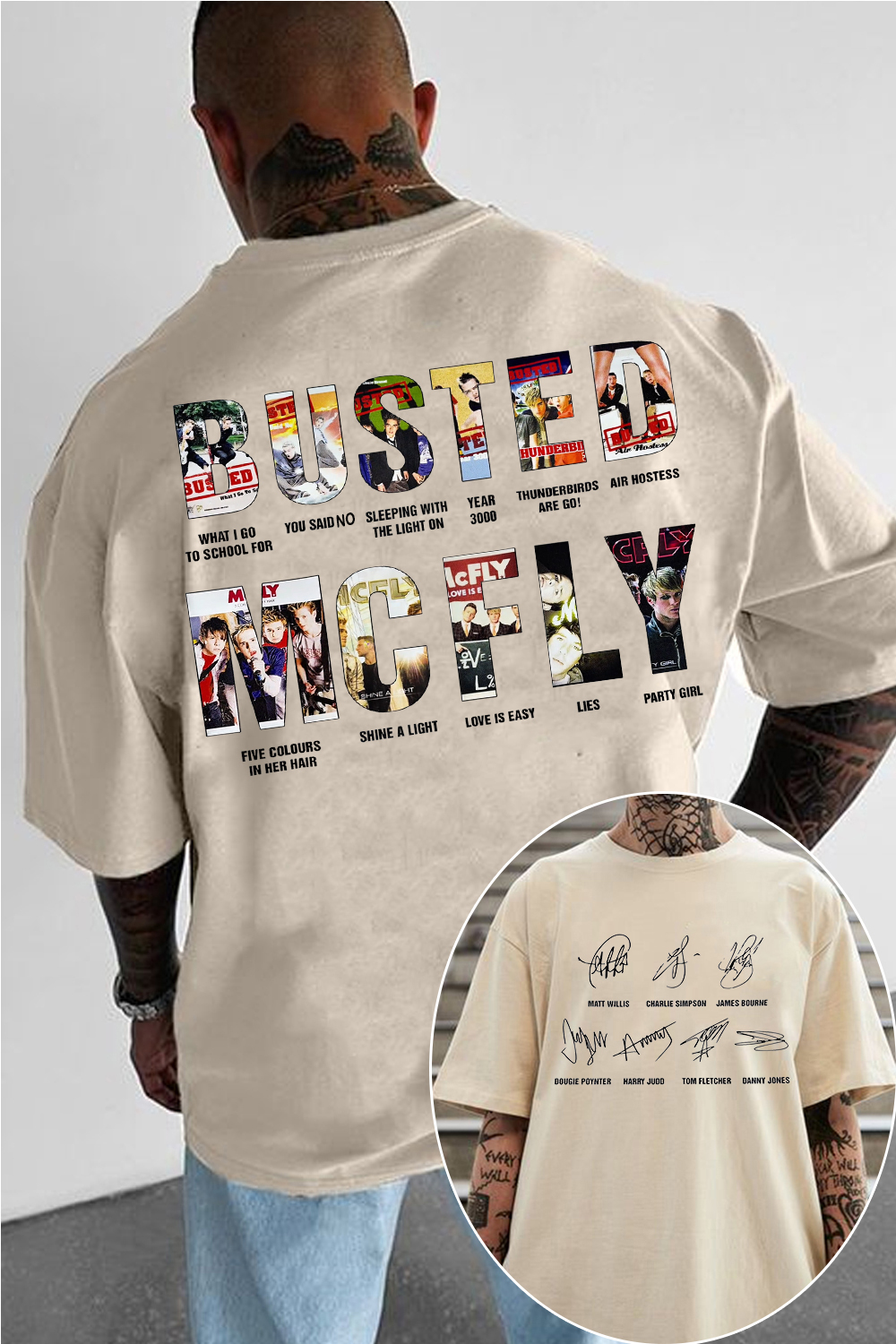 Busted & McFly Tour Tee Pop Rock Legend United shirt