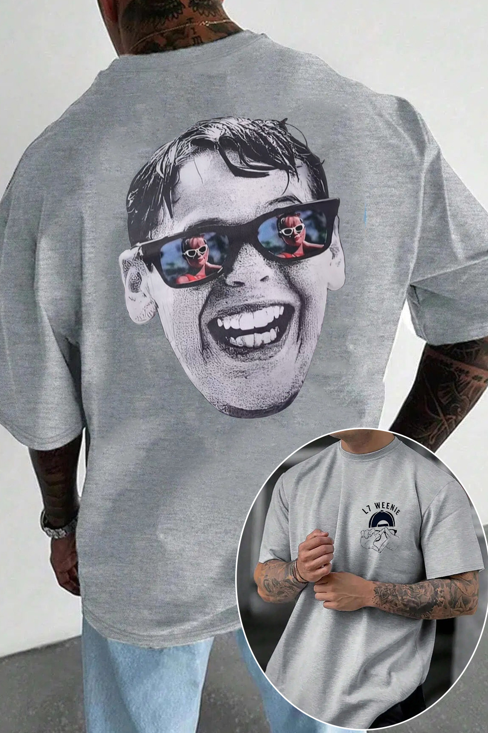 L7 Weenie 2-side printed T-shirt