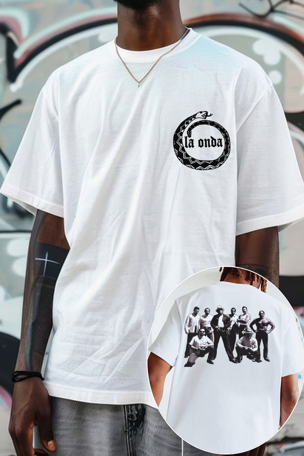 LaOnda 2-sided printed T-shirt