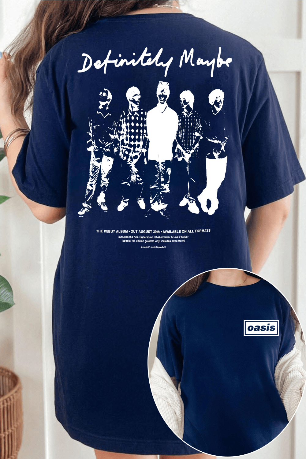 Oasis Unisex T Shirt Definitely Maybe Promo Official Reunion Tour 2025