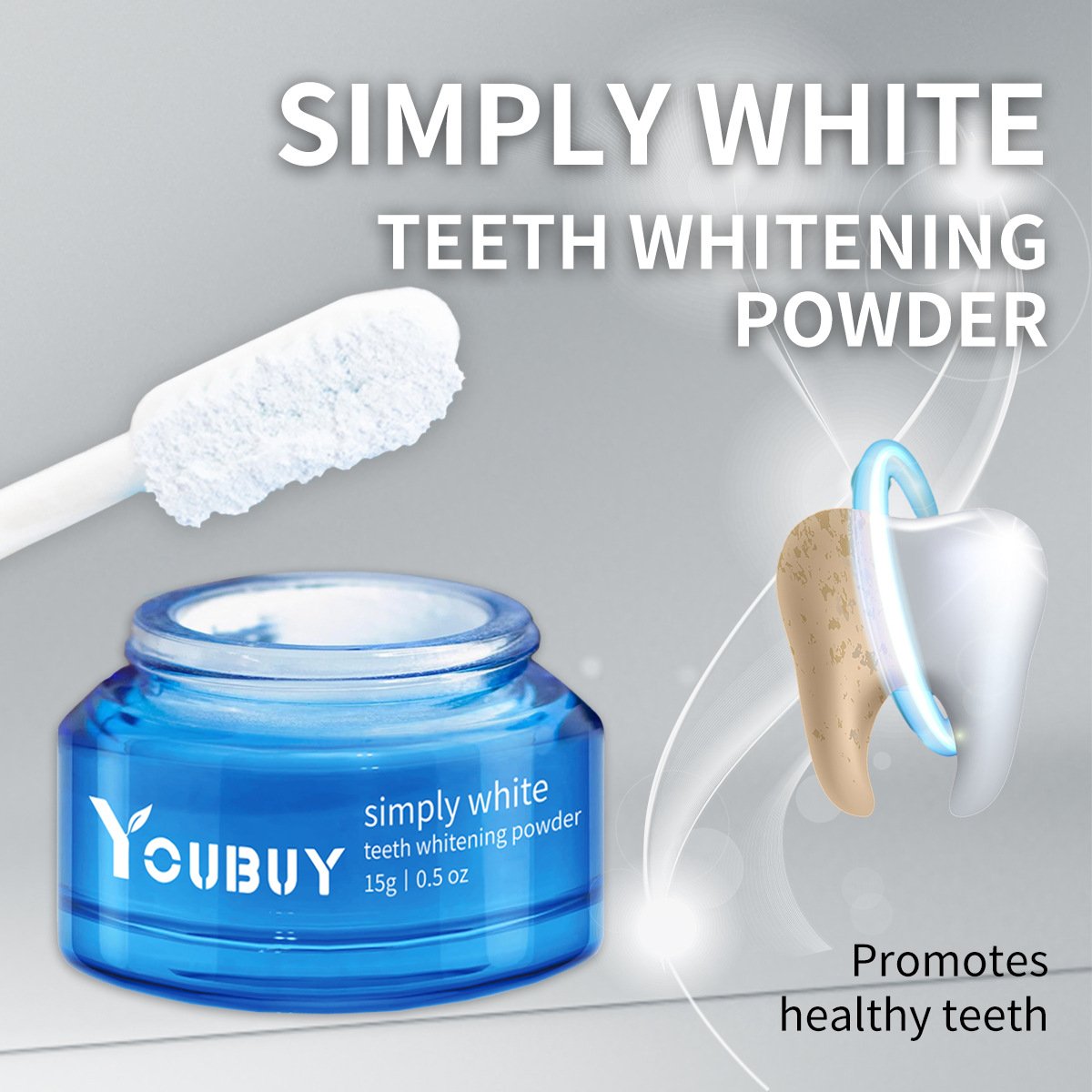 Teeth Whitening Powder | Instant Whitening and Stain Removal