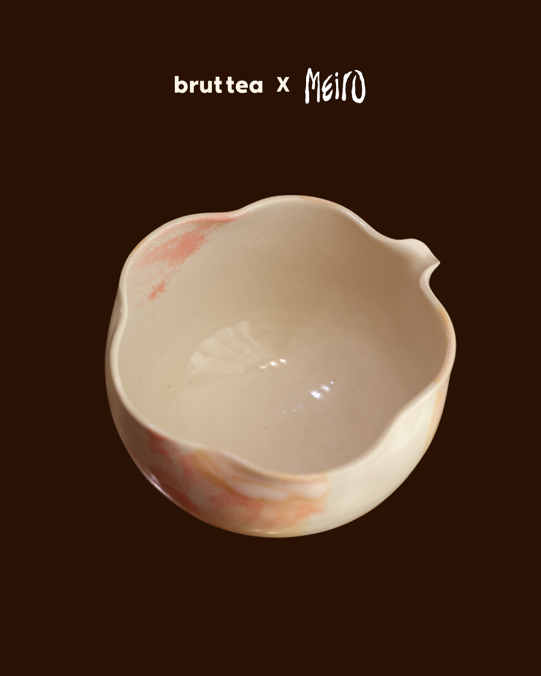 Limited Stock: brut tea × Meiro Ceramics Handcrafted Huaban (花瓣) Matcha Bowl