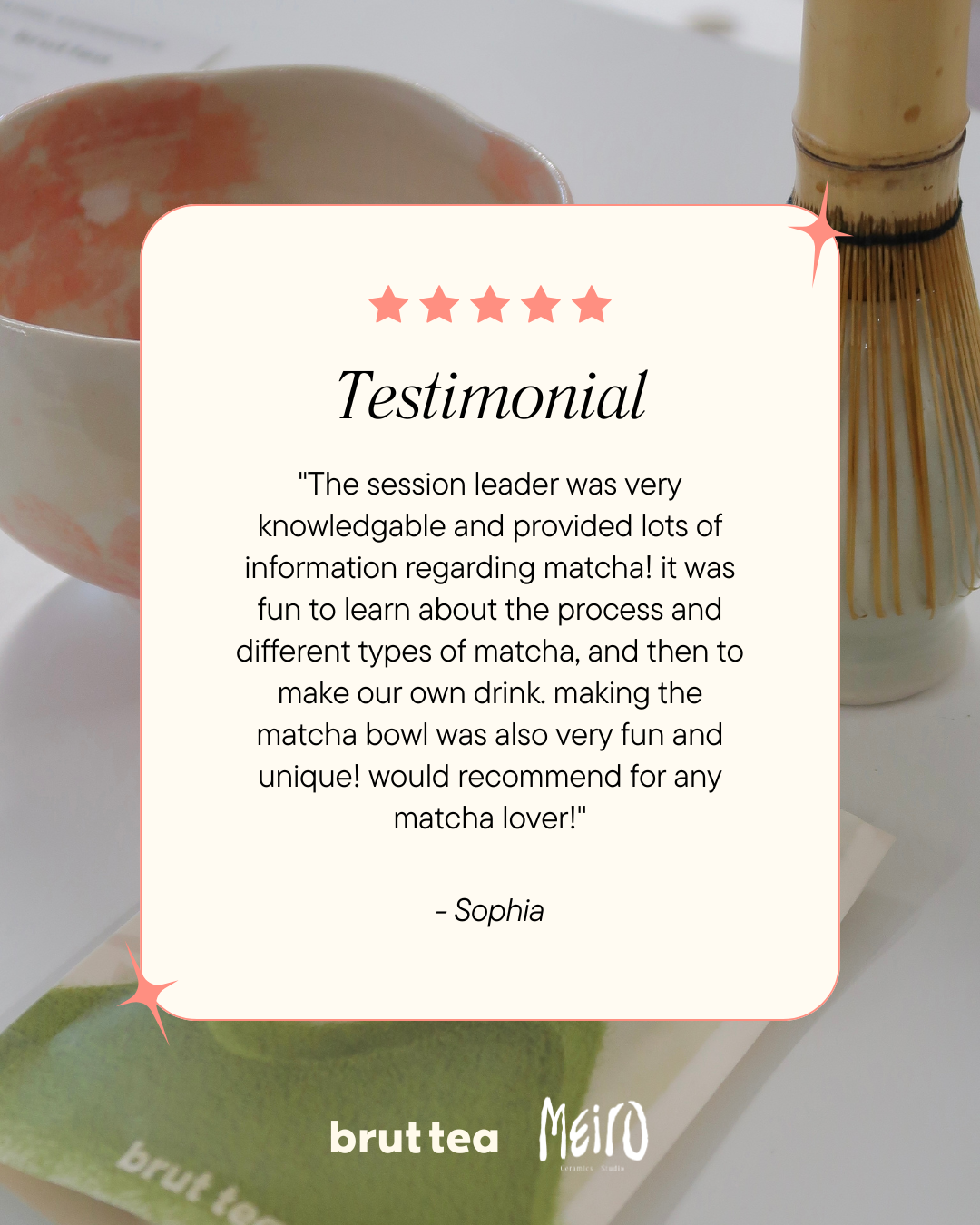 Matcha & Clay Workshop | Matcha Tasting & Matcha Bowl Pottery