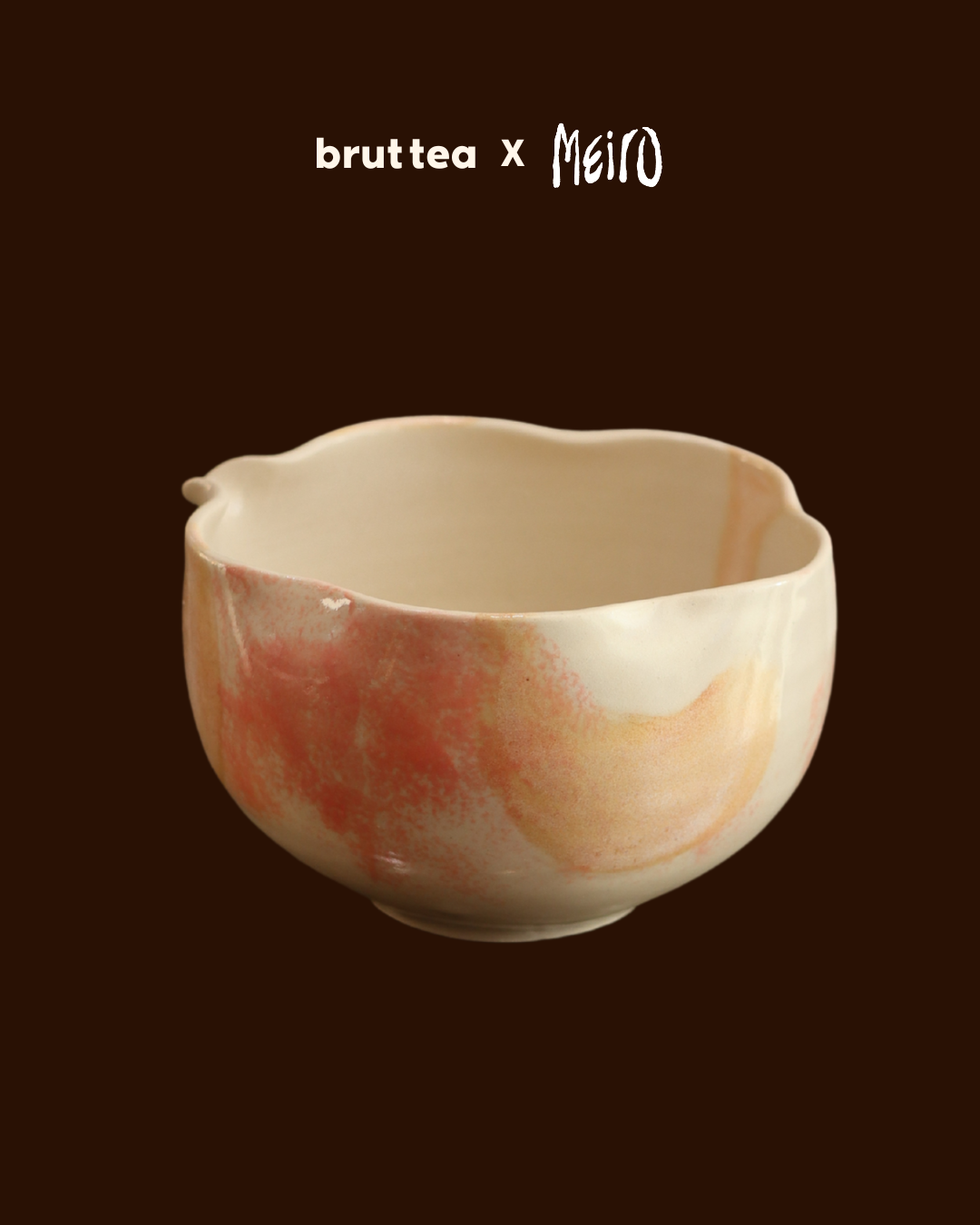 Limited Stock: brut tea × Meiro Ceramics Handcrafted Huaban (花瓣) Matcha Bowl