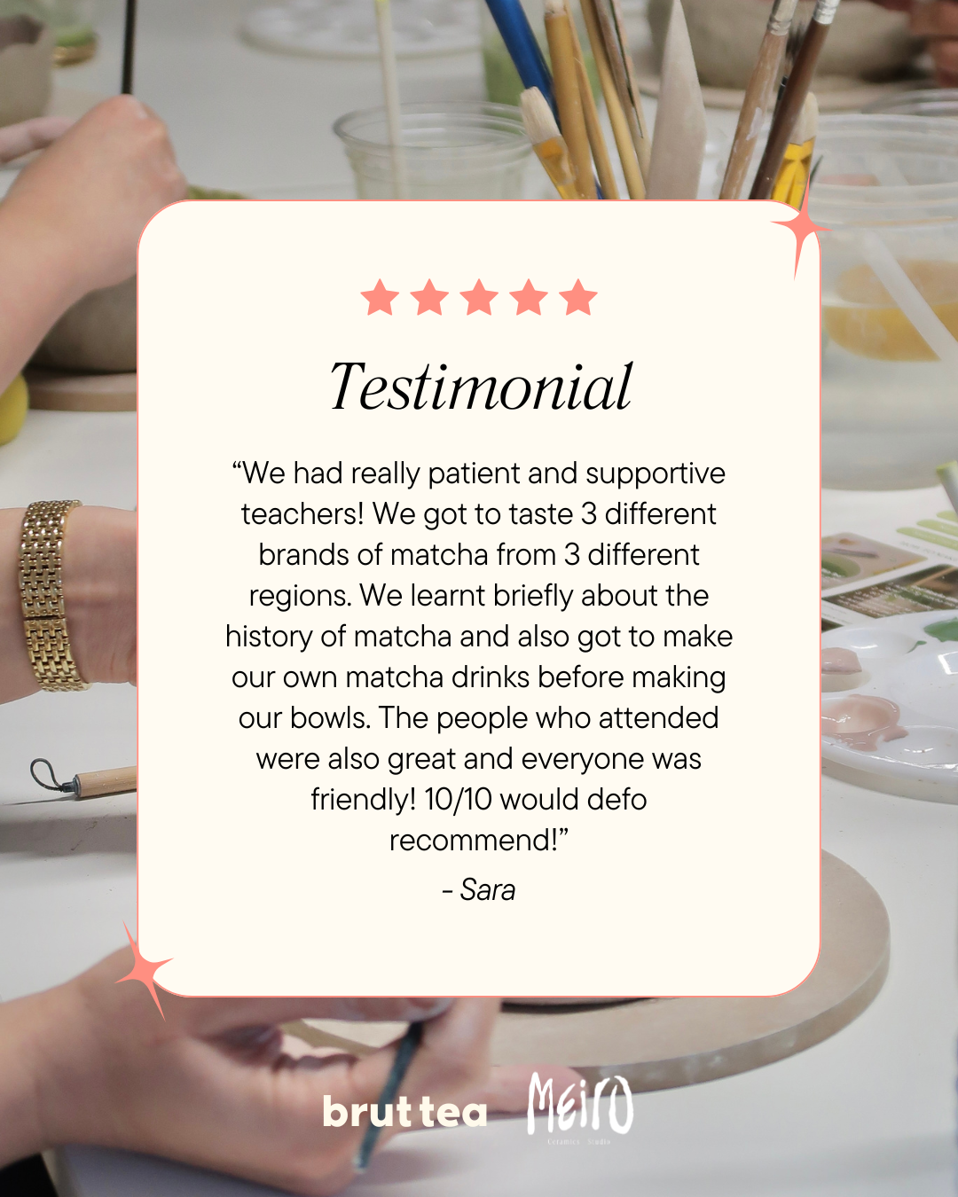 Matcha & Clay Workshop | Matcha Tasting & Matcha Bowl Pottery