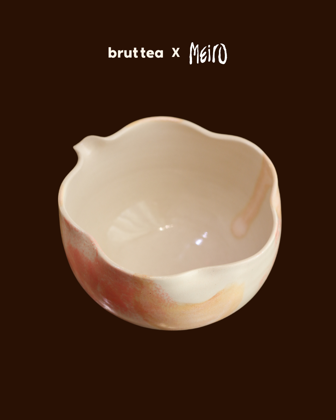 Limited Stock: brut tea × Meiro Ceramics Handcrafted Huaban (花瓣) Matcha Bowl