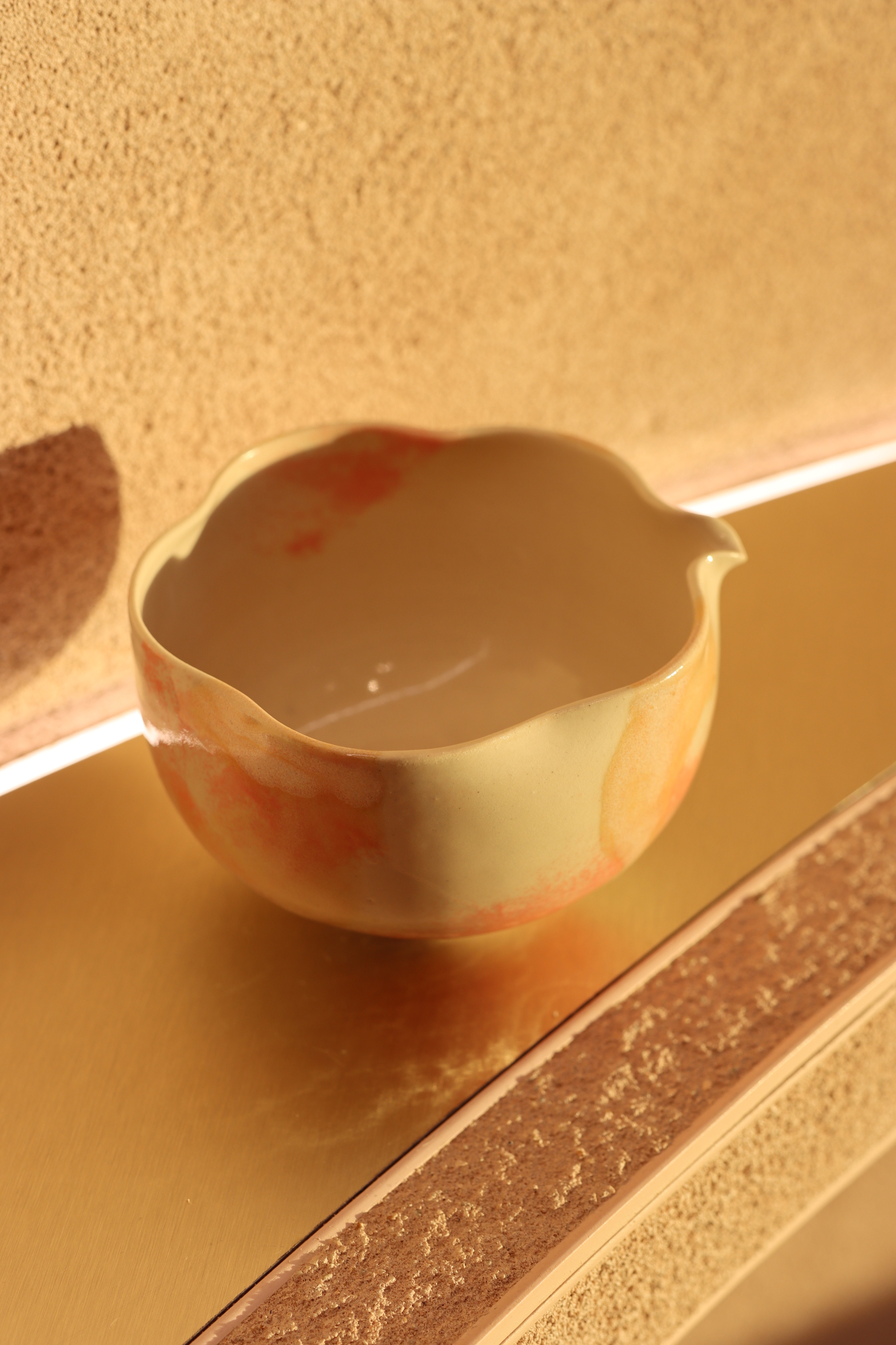 Limited Stock: brut tea × Meiro Ceramics Handcrafted Petal-Shaped Chawan