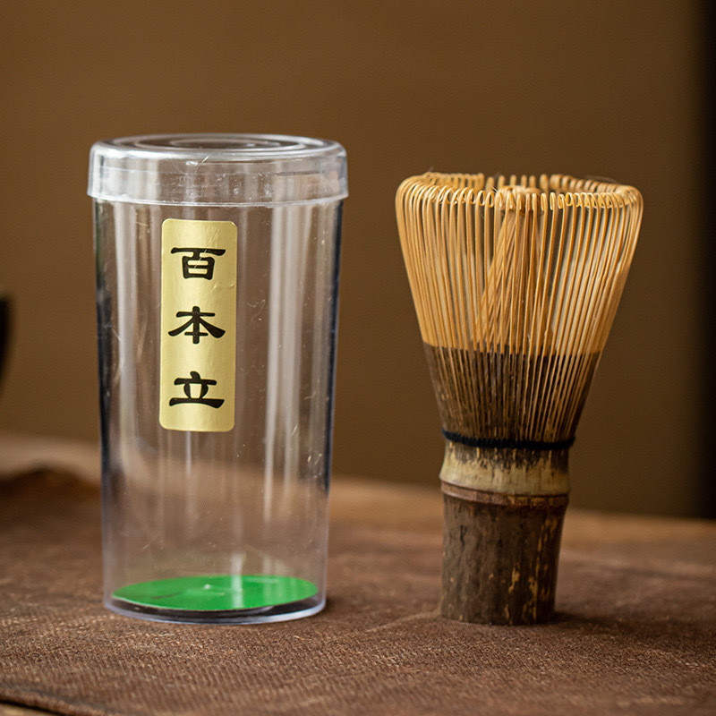 Purple Bamboo Matcha Whisk – 100 Prongs | Handmade Chasen