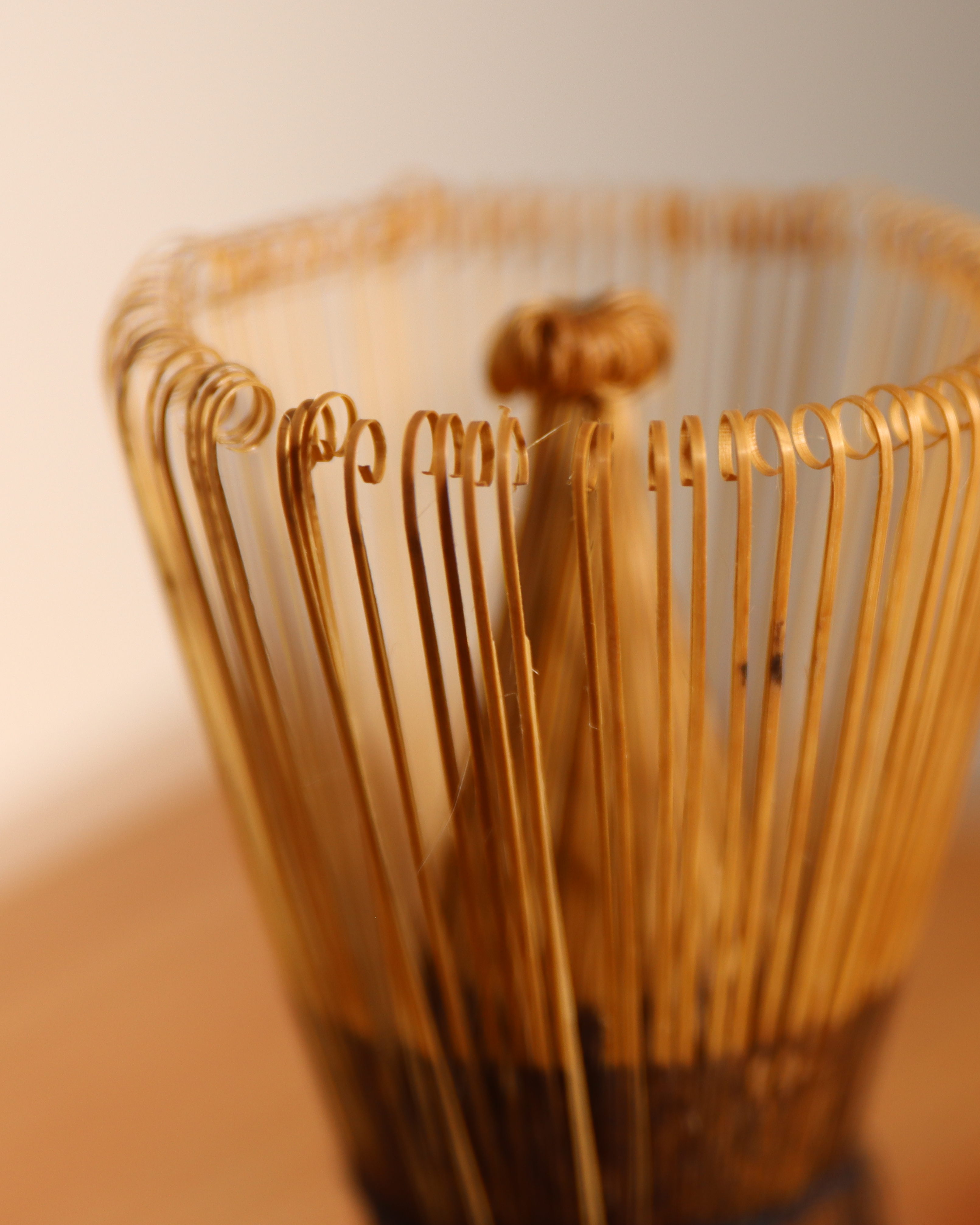 Purple Bamboo Matcha Whisk – 100 Prongs | Handmade Chasen