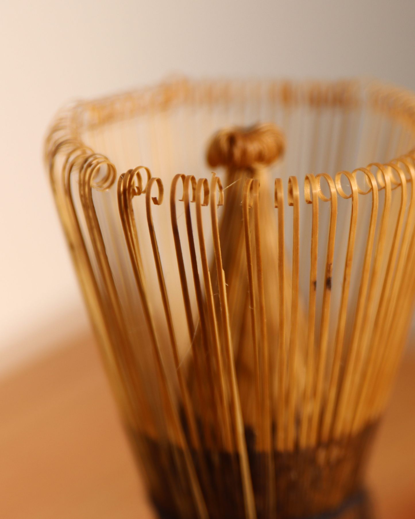 Purple Bamboo Matcha Whisk – 100 Prongs | Handmade Chasen