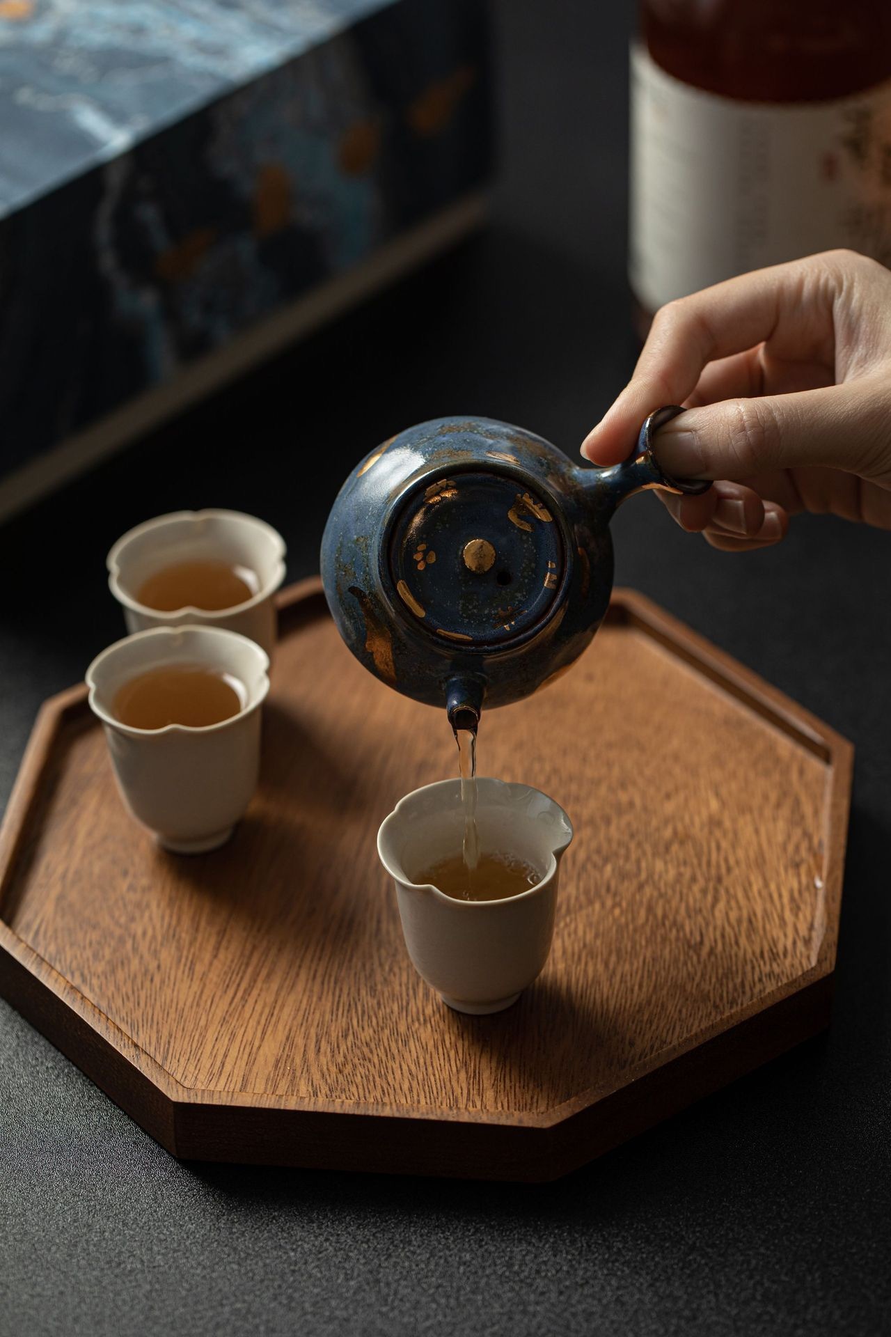 Handmade Ceramic Tea Set Gift Set | Teapot x1 + Tea Cups x3