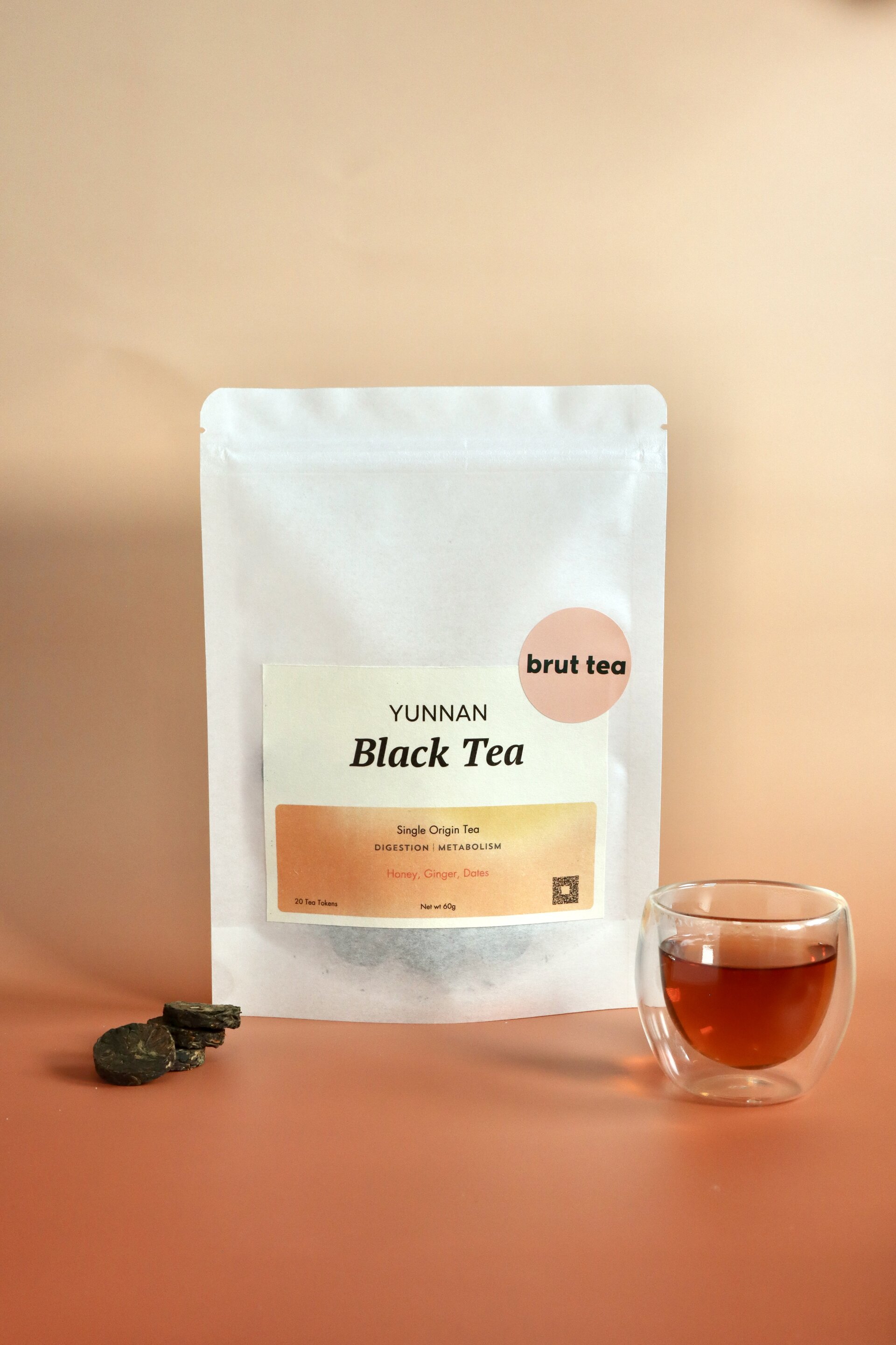 Yunnan Black Tea, Pouch of 20 Tea Tokens