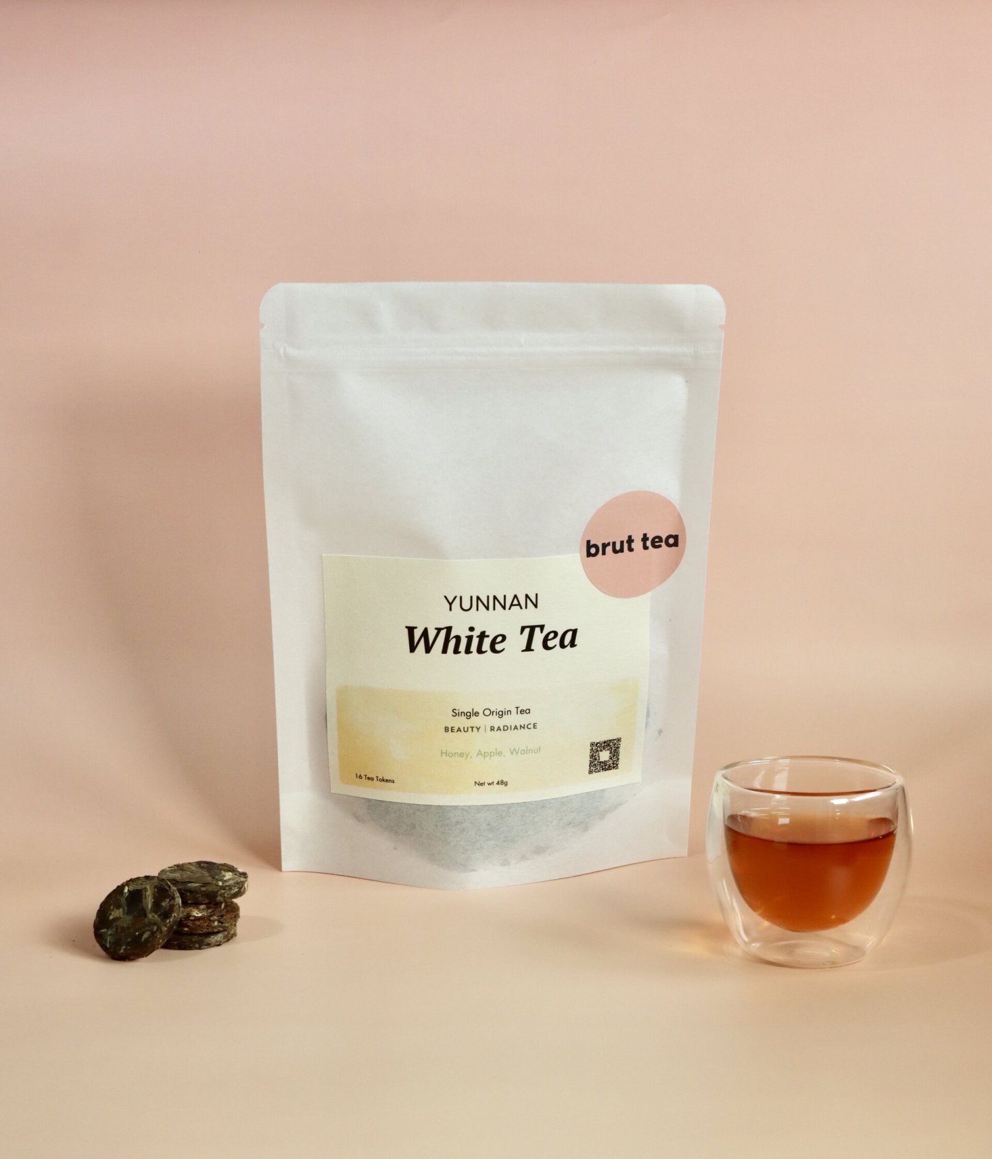Yunnan White Tea, Pouch of 20 Tea Tokens