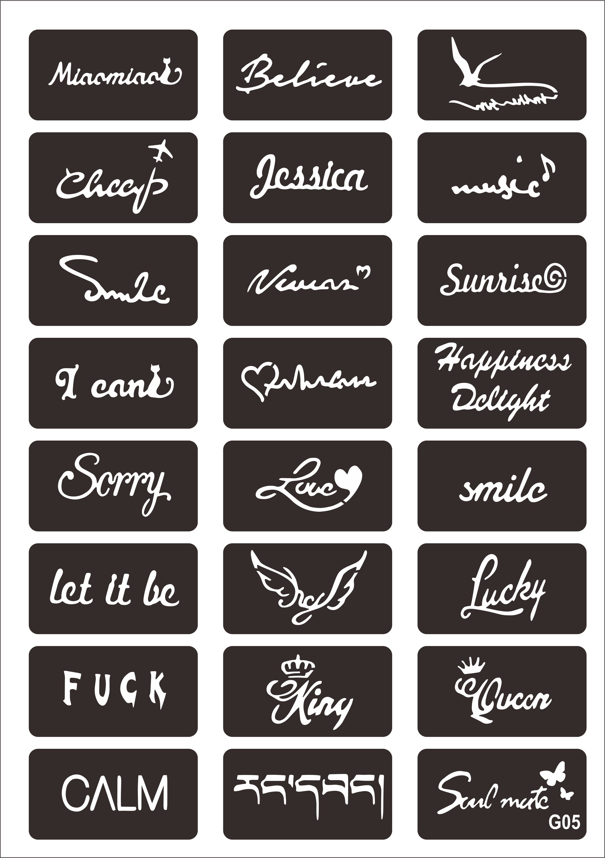 Font Type Tattoo -02