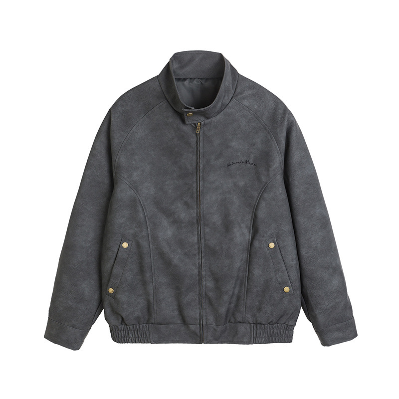 Jacket Leather Loose Handsome Casual Coat Top