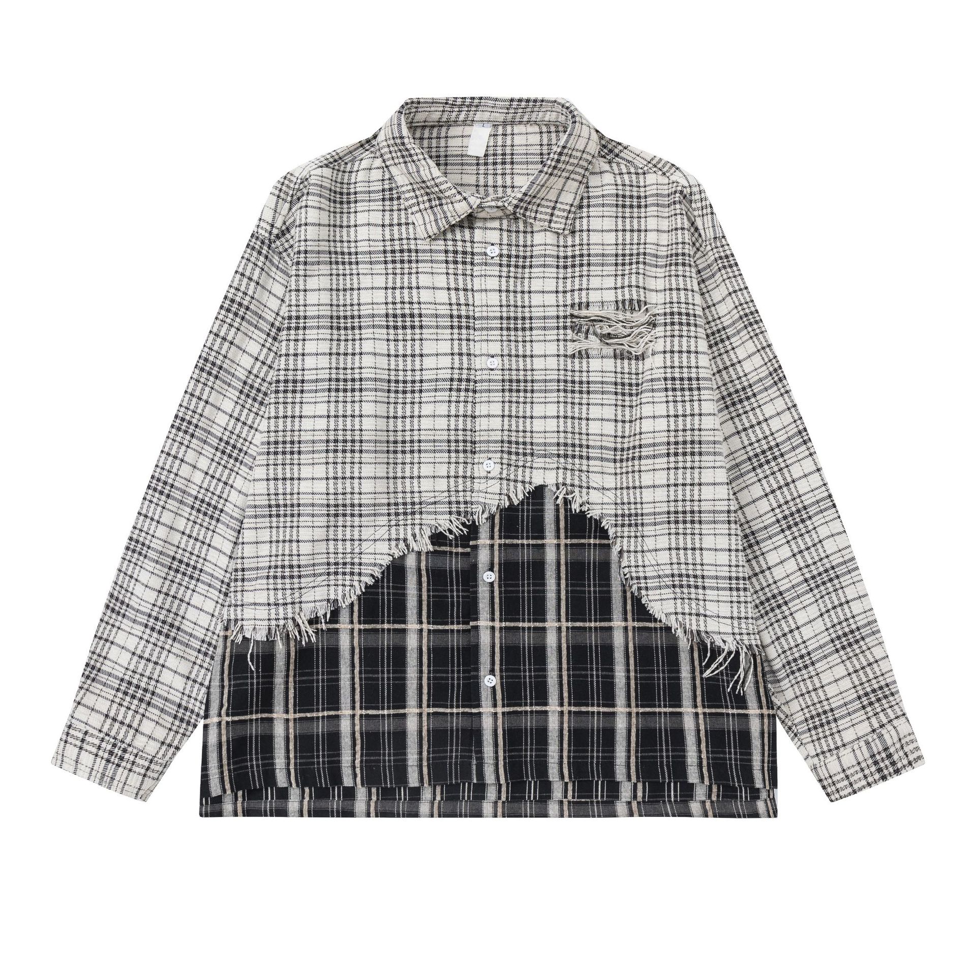 American Vintage Couple's Plaid Long Sleeve Shirt