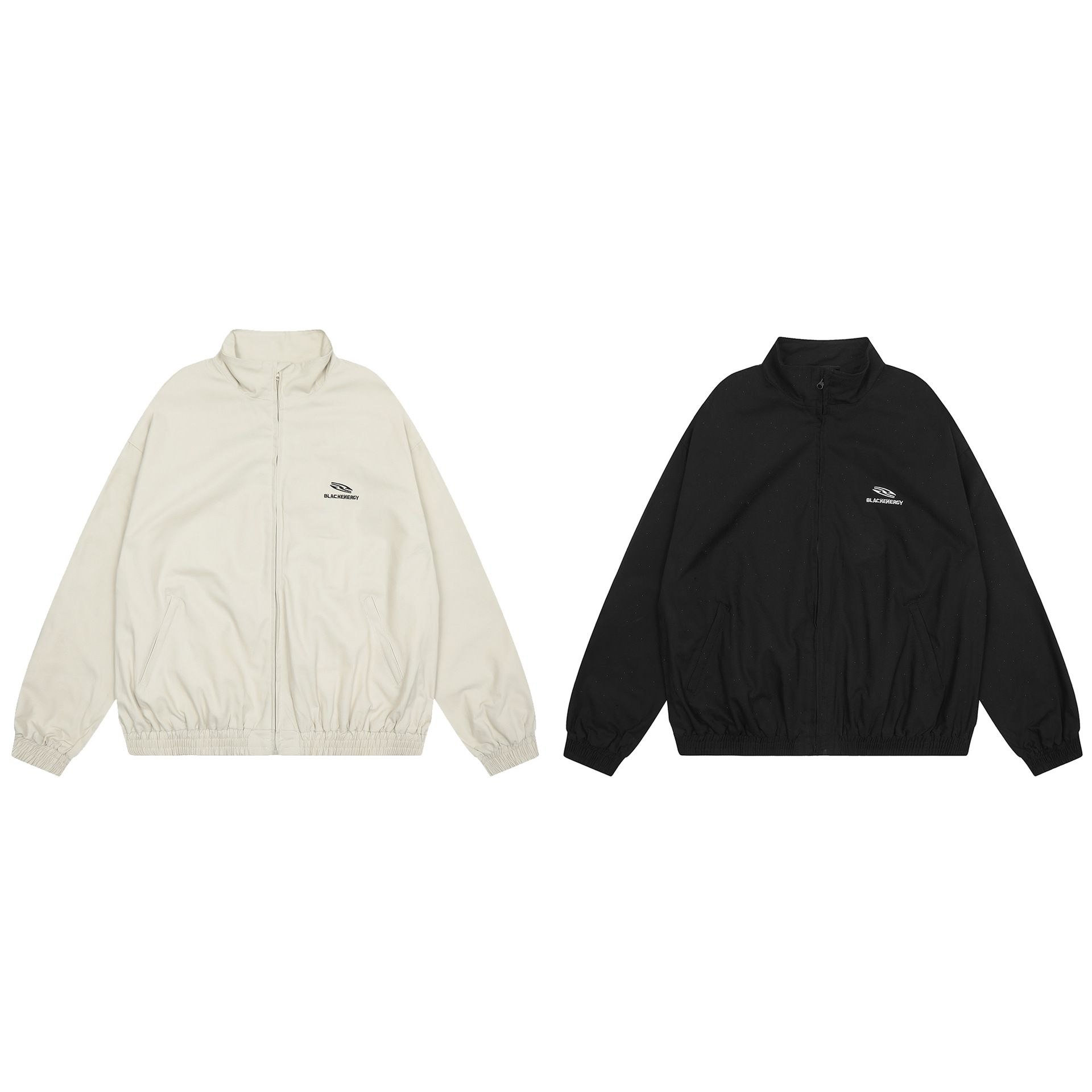 American Vintage Embroidery Simple Couple Jacket Coat