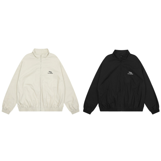 American Vintage Embroidery Simple Couple Jacket Coat