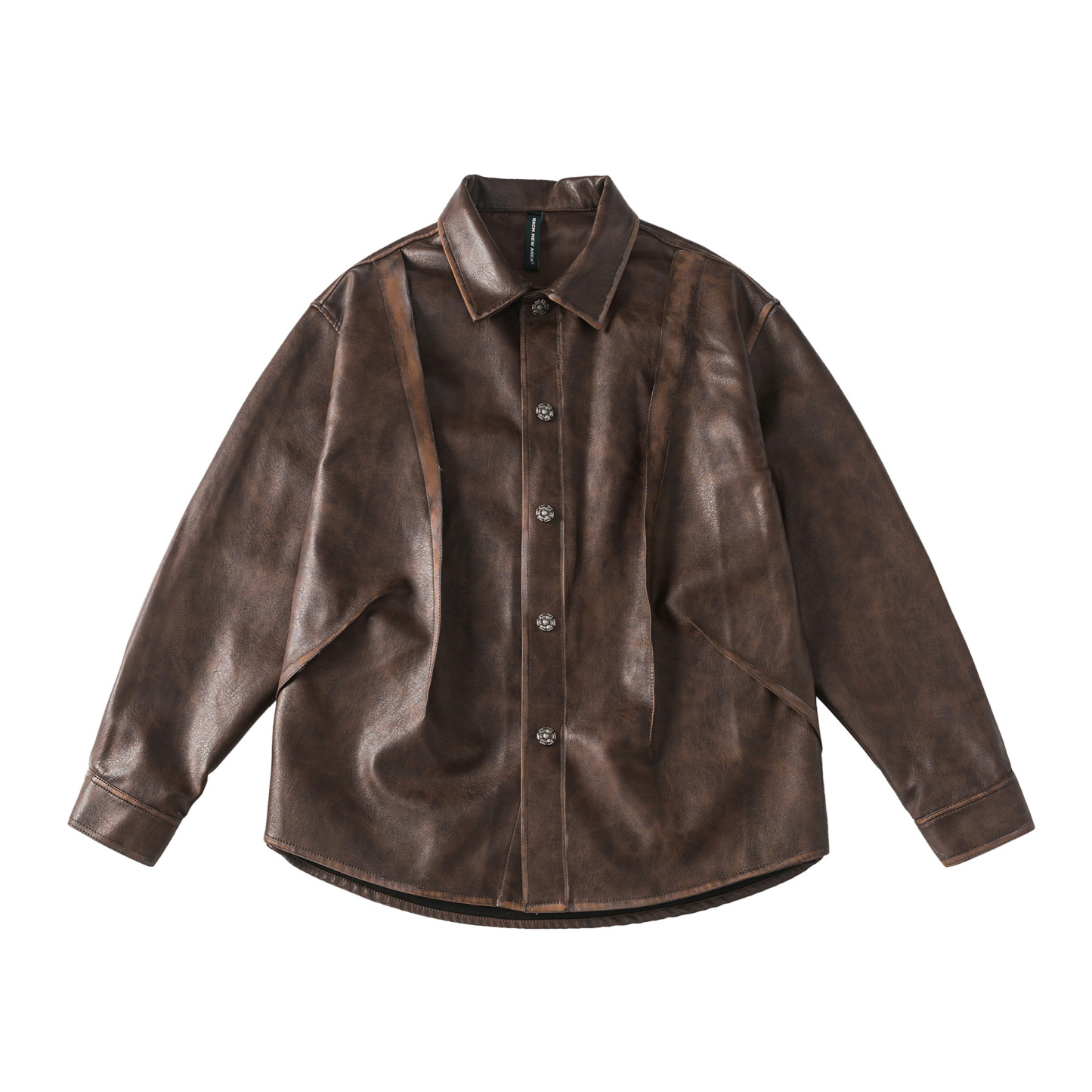 American Vintage Couple's Leather Shirt Coat Jacket