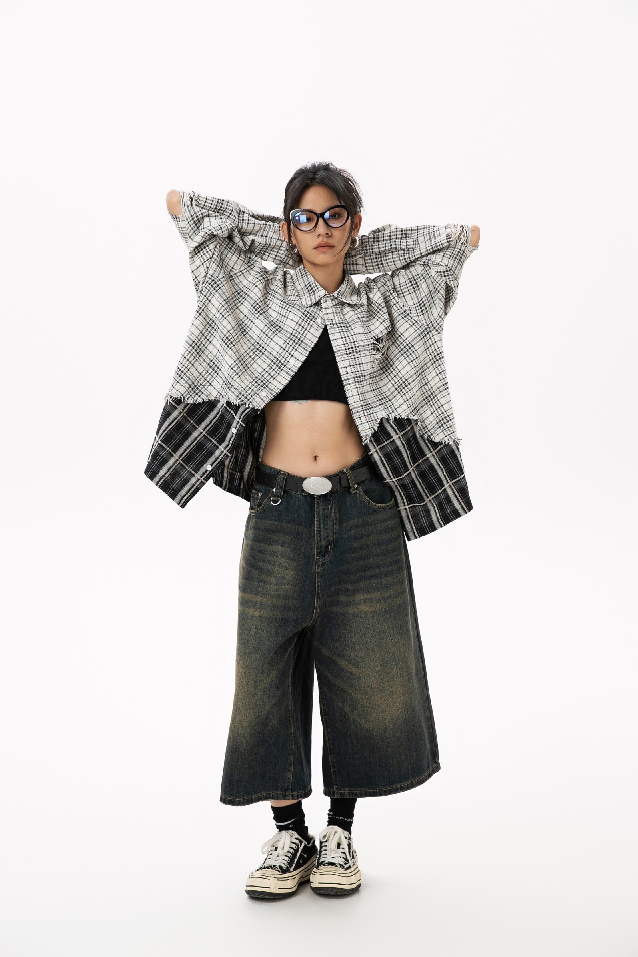 American Vintage Couple's Plaid Long Sleeve Shirt