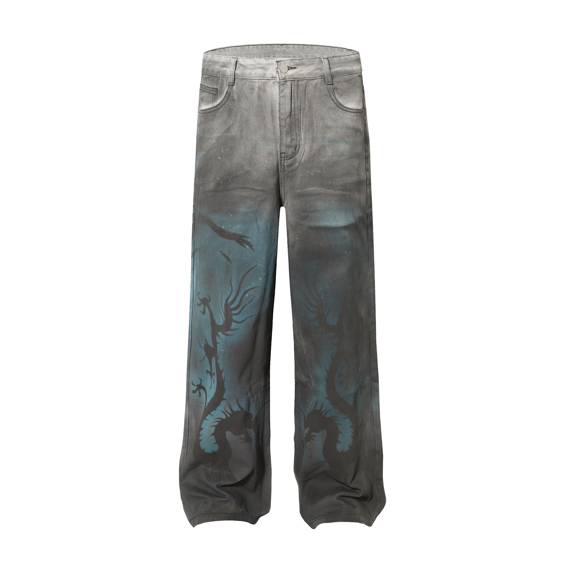 American street-wave jeans pants