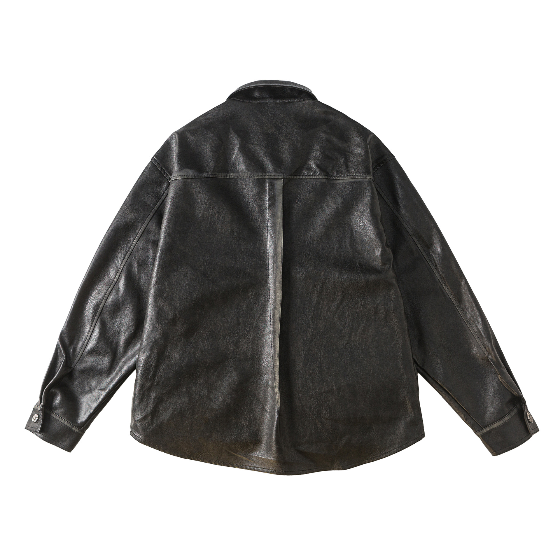 American Vintage Couple's Leather Shirt Coat Jacket