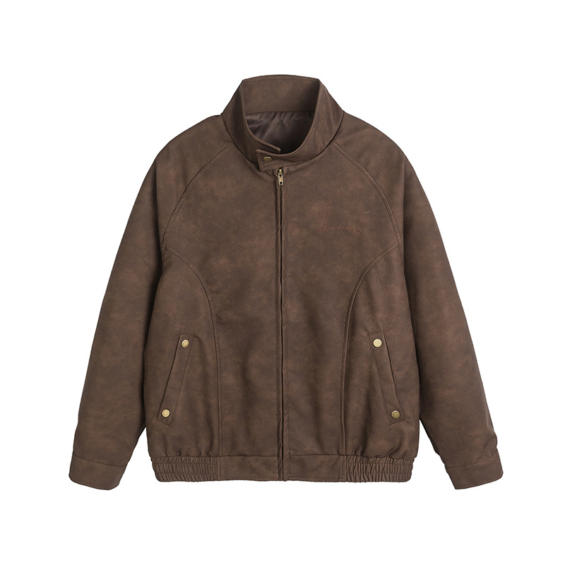 Jacket Leather Loose Handsome Casual Coat Top