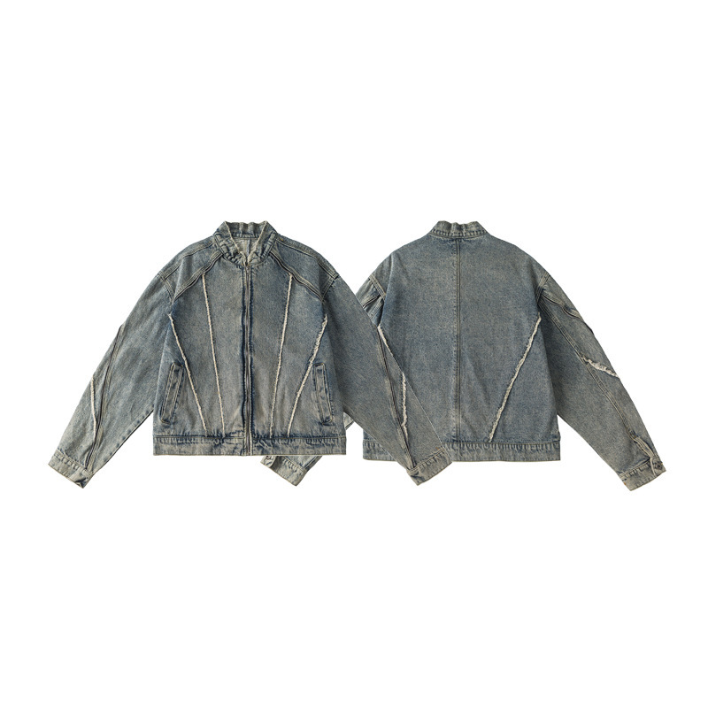 American Vintage Heavy Wash Denim Jacket Coat