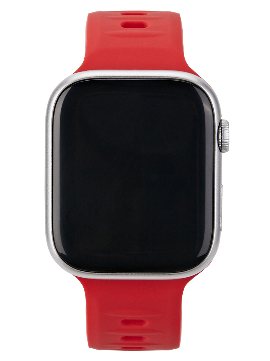 JUST ONE NAME-Apple Watch Band-Silicone Band-IndianRed-Watch Strap Display