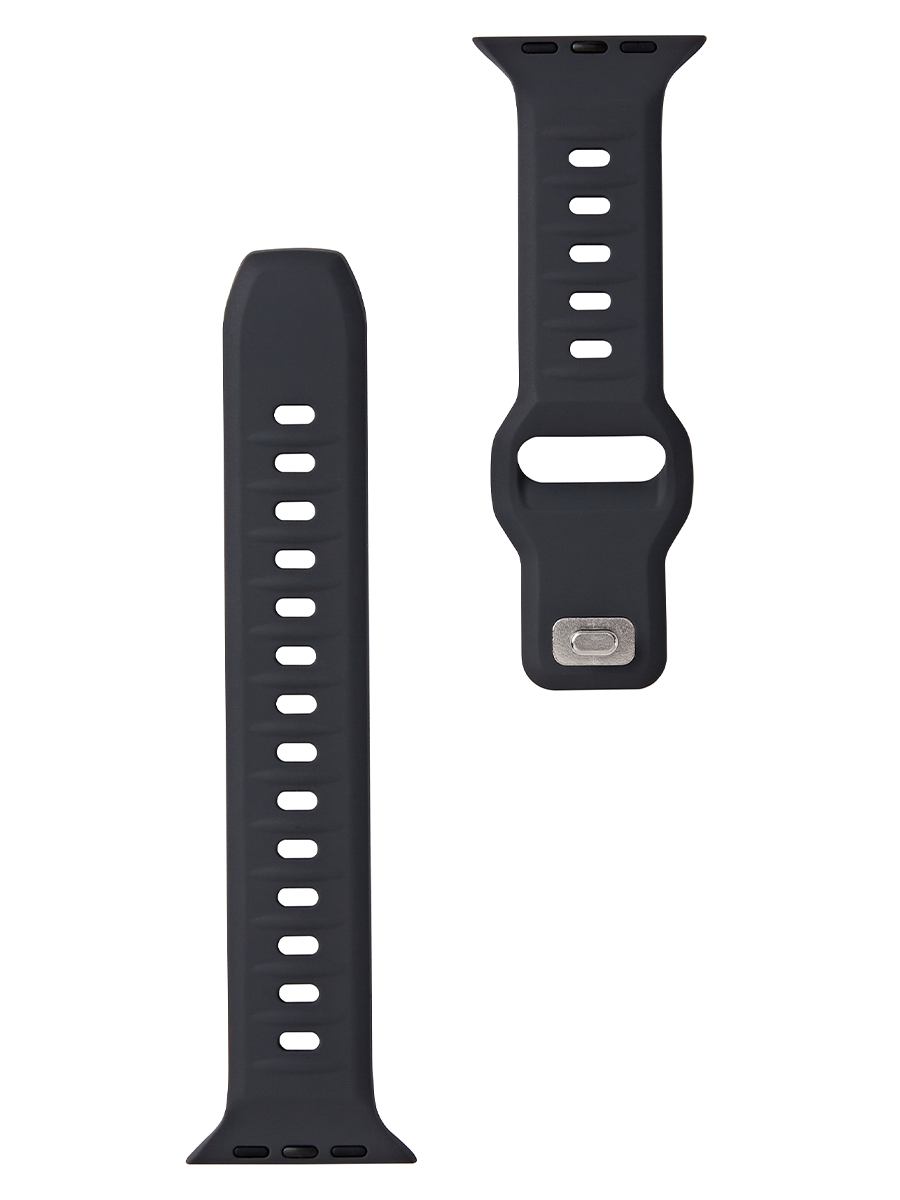 JUST ONE NAME-Apple Watch Band-Silicone Band-Black-Product Front