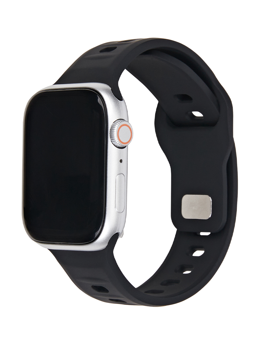 JUST ONE NAME-Apple Watch Band-Silicone Band-Black-Main Image